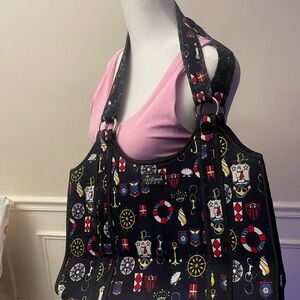 "Beach by CLC" nautical-themed tote bag